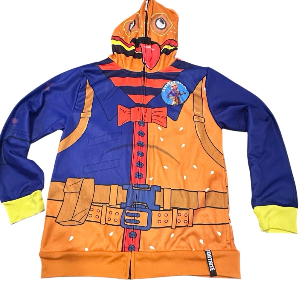 Fortnite kids Cosplay Beef Boss Hoodie Size XL Costume‎ hoodie NWT